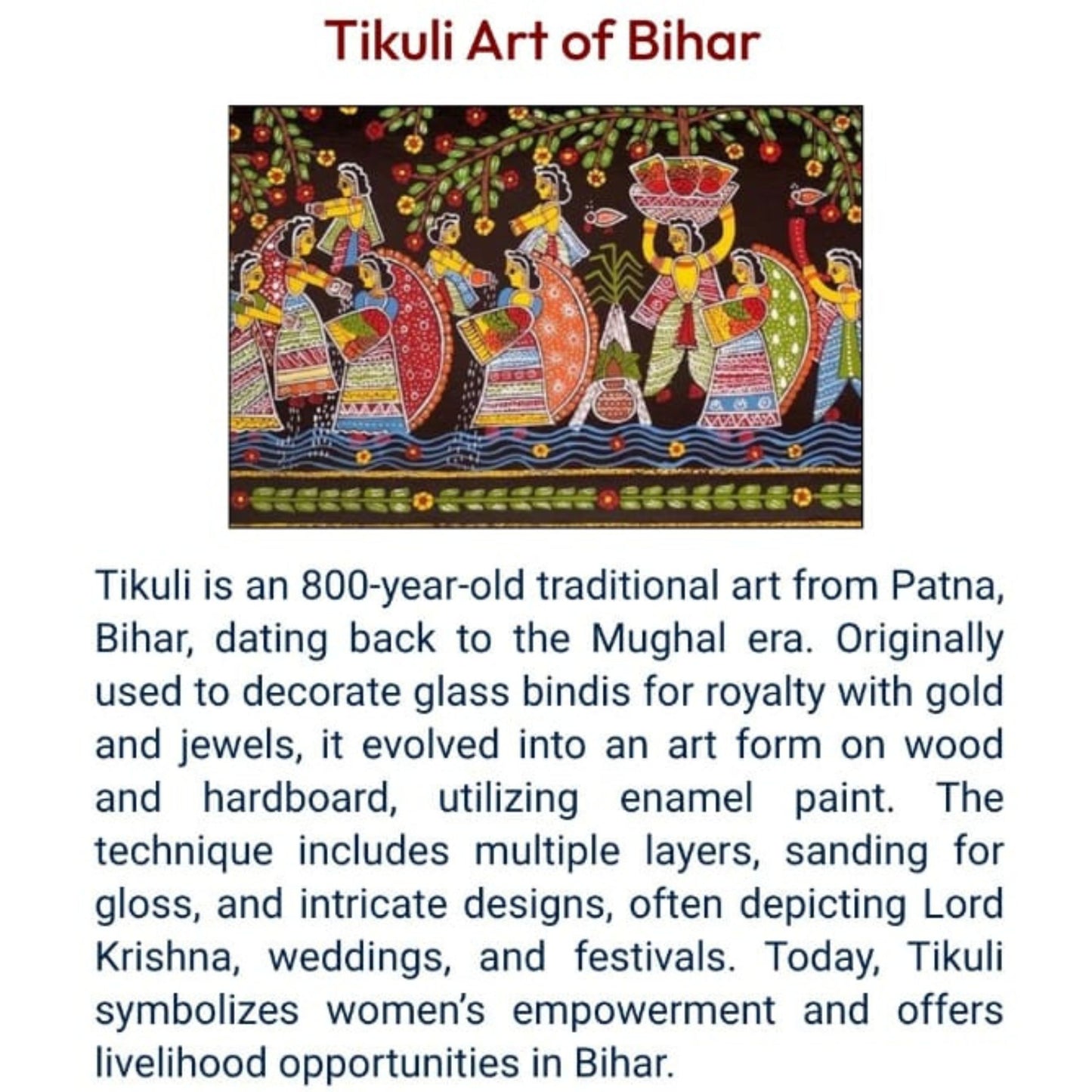 Hand-Painted Tikuli Art Peacock Tote Bag in Semi-Silk Fabric | Traditional Indian Art Bag